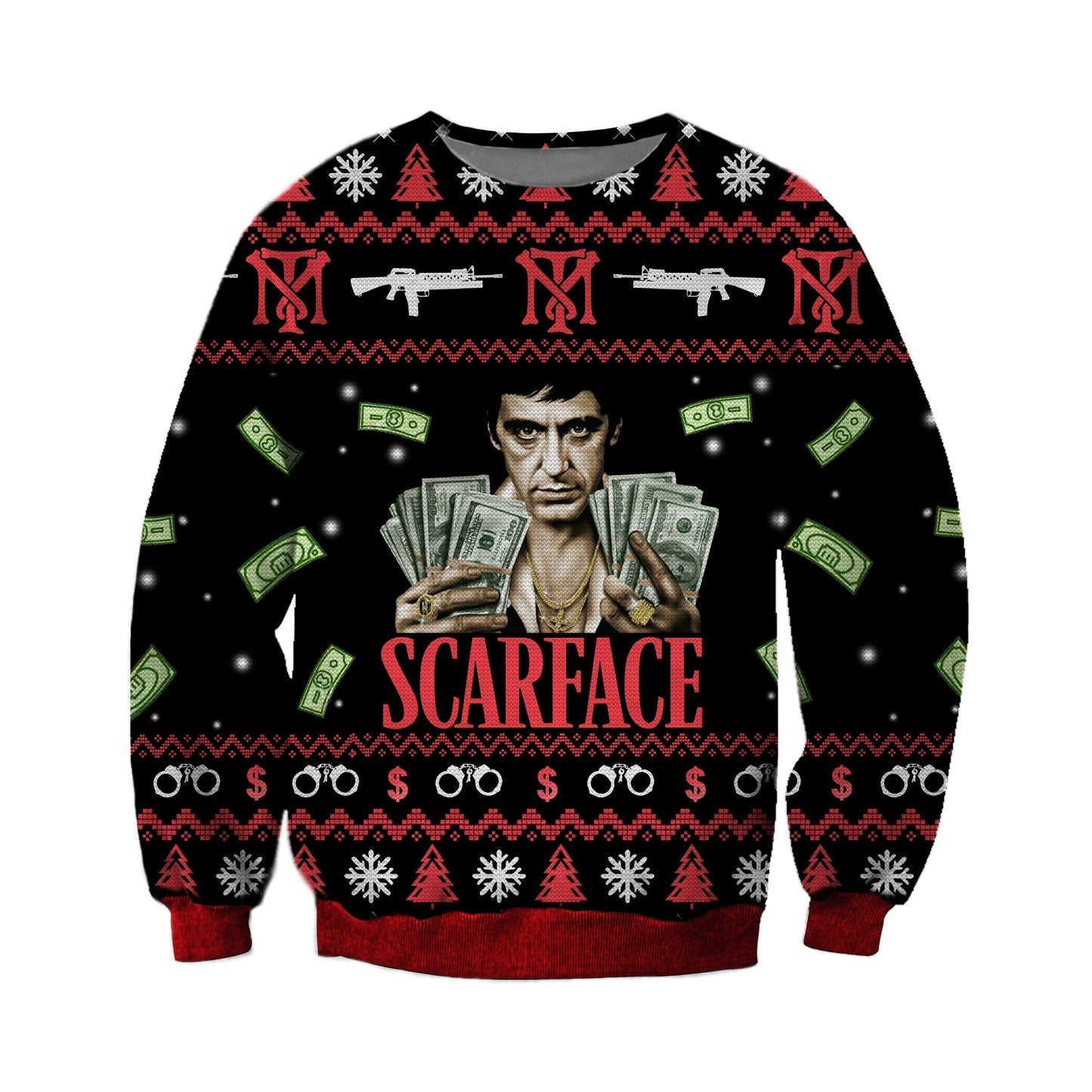 Scarface Ugly Christmas Sweater For Men & Women Christmas Gift Sweater CEE046 - WeCustomit