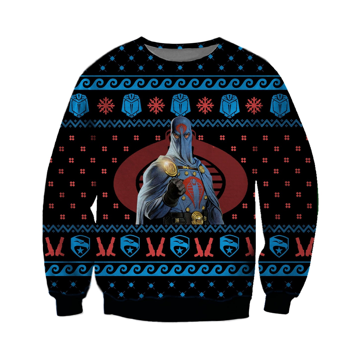 Cobra Commander Ed Christmas Ugly Christmas Sweater For Men & Women Christmas Gift Sweater CEE048 - WeCustomit