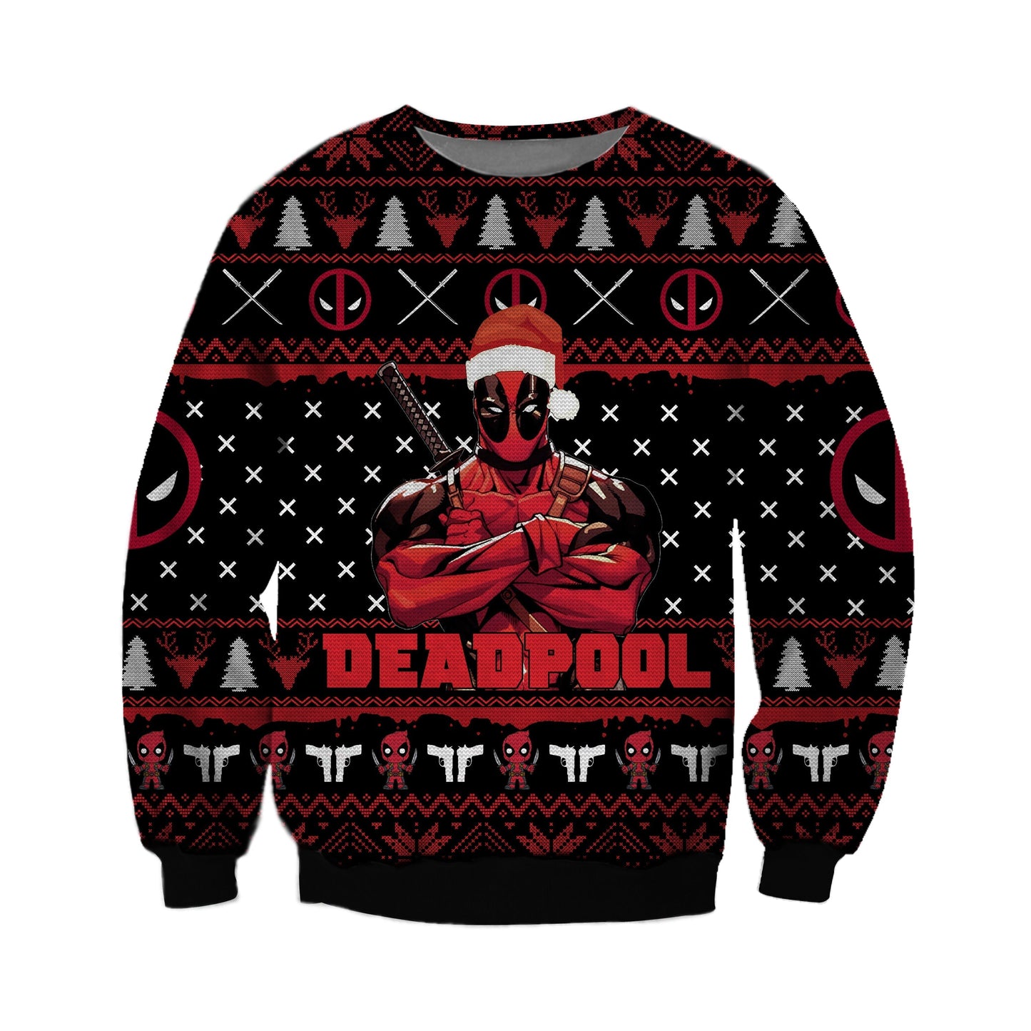 Funny Deadpool Ugly Christmas Sweater For Men & Women Christmas Gift Sweater CEE085 - WeCustomit