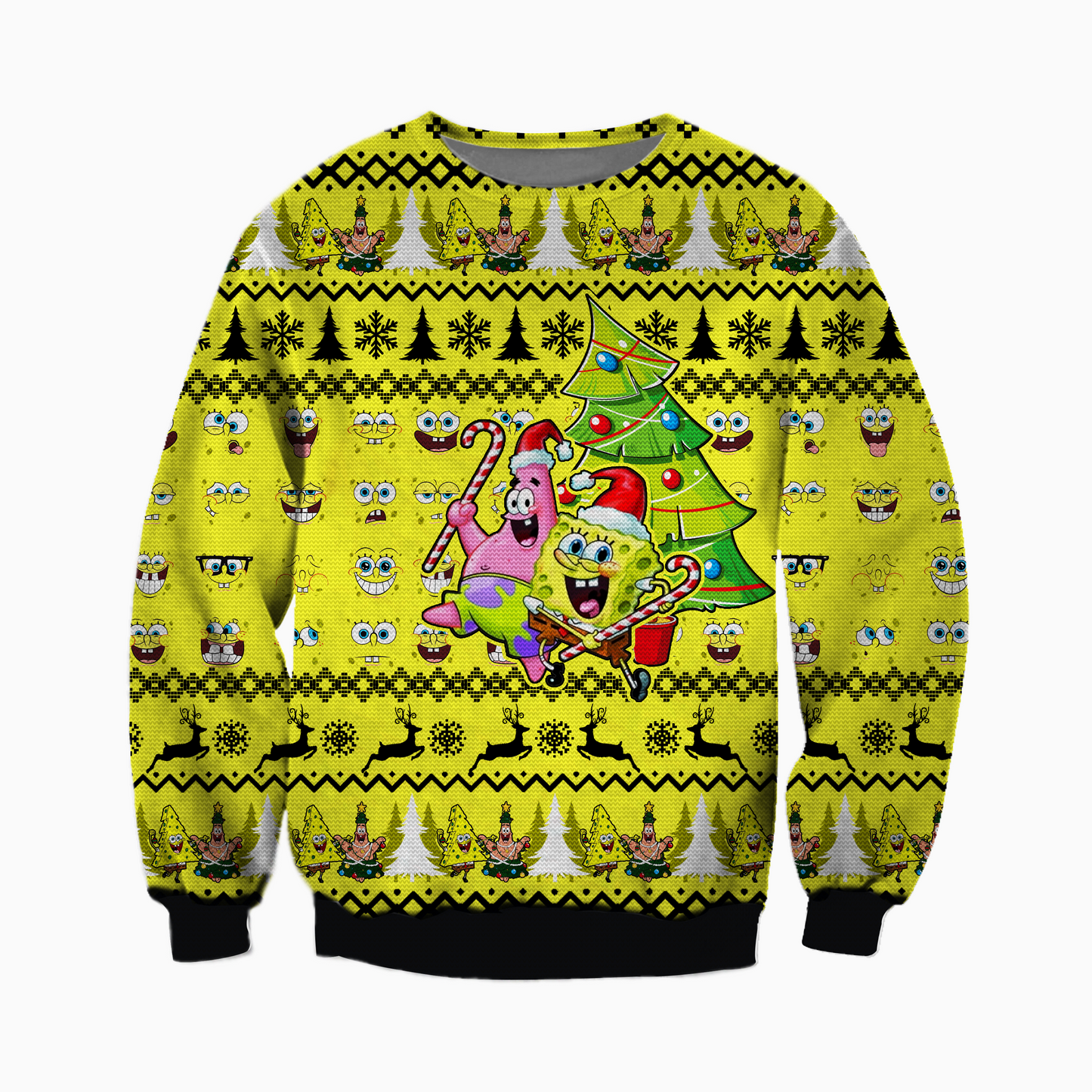 SpongeBob Christmas Ugly Christmas Sweater For Men & Women Christmas Gift Sweater CEE090 - WeCustomit