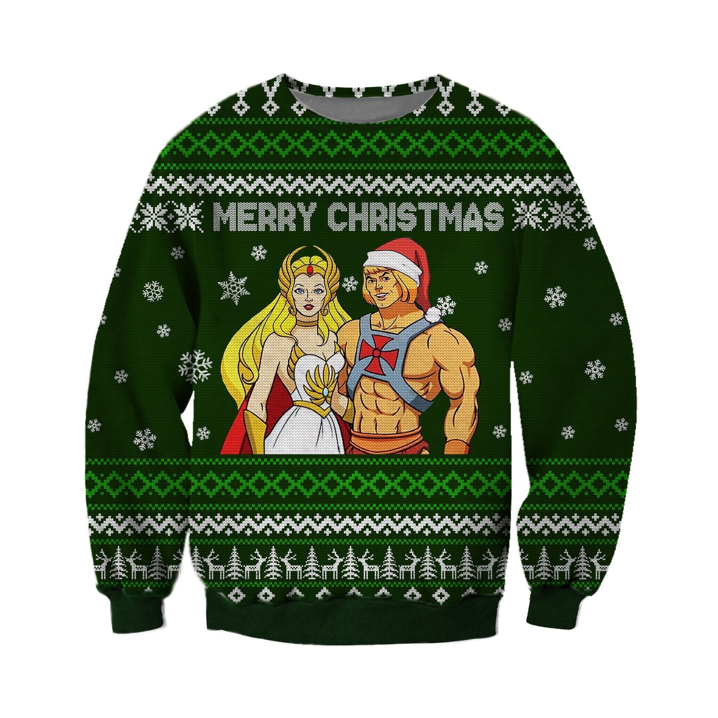He-Man And She-Ra Merry Christmas Ugly Christmas Sweater For Men & Women Christmas Gift Sweater CEE091 - WeCustomit