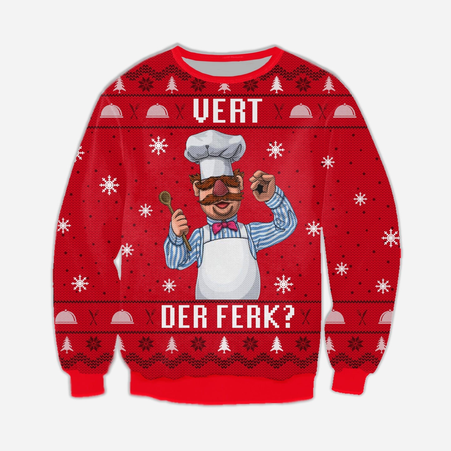 Vert Der Ferk Ugly Christmas Sweater For Men & Women Christmas Gift Sweater CEE049 - WeCustomit