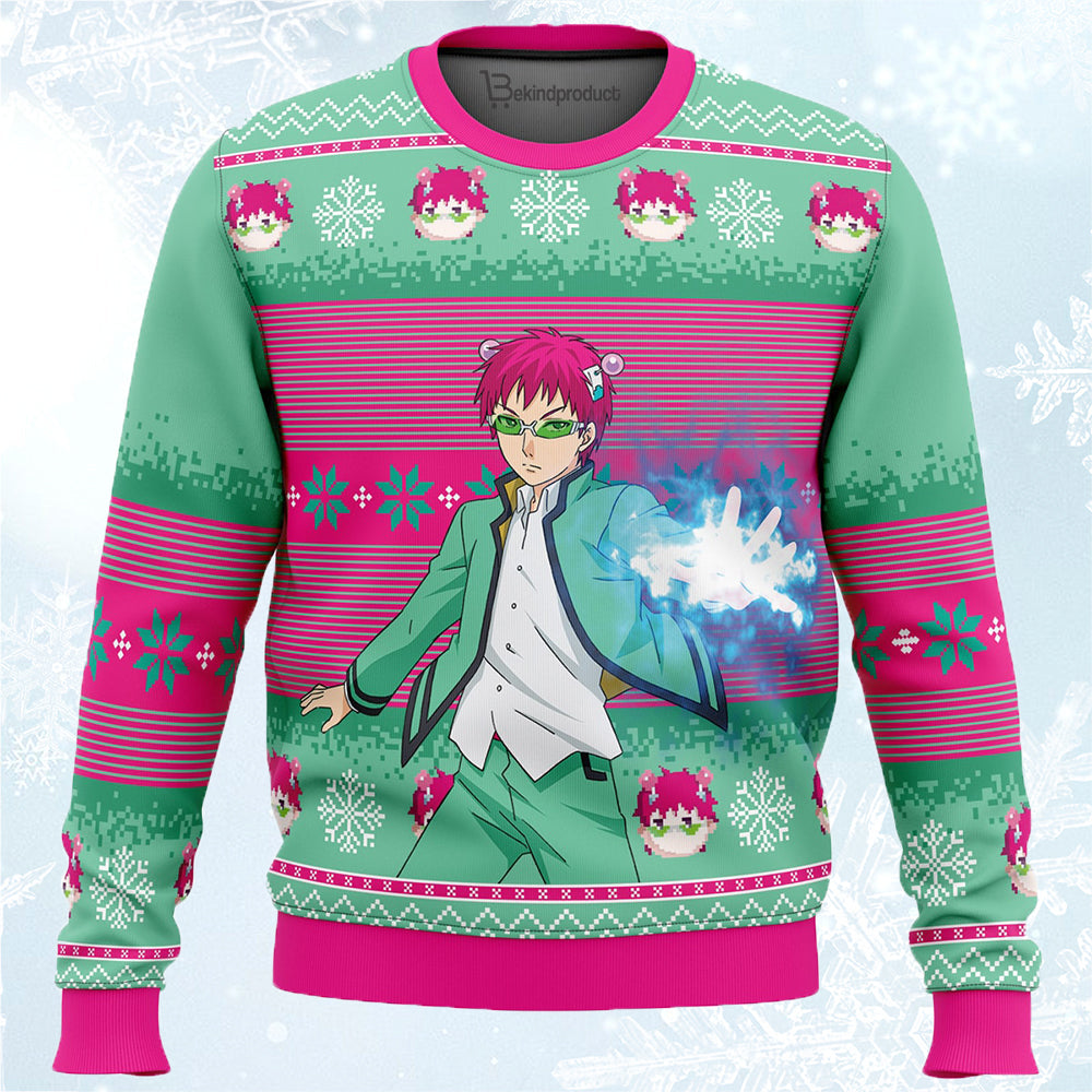 Saiki Ugly Christmas Sweater For Men & Women Christmas Gift Sweater PT544 - WeCustomit