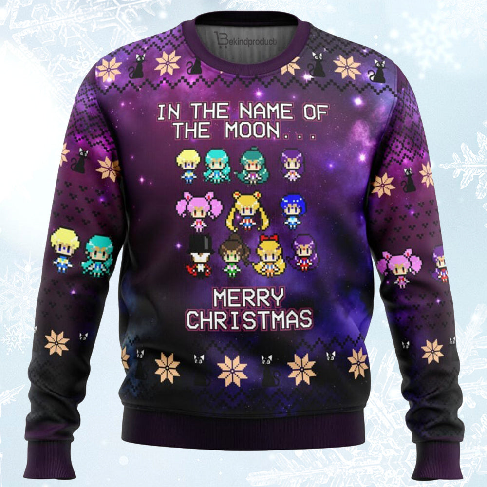 Sailor Moon Ugly Christmas Sweater For Men & Women Christmas Gift Sweater BH168 - WeCustomit