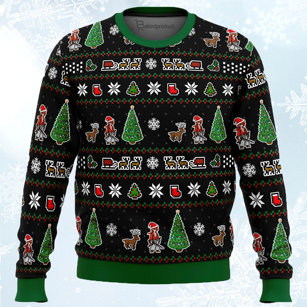 Samurai X Christmas Tree Ugly Christmas Sweater For Men & Women Christmas Gift Sweater BH531 - WeCustomit