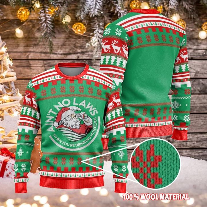 Santa Claws Ugly Christmas Sweater For Men & Women Christmas Gift Sweater US1255 - WeCustomit