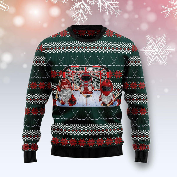 Santa Hockey Ugly Christmas Sweater For Men & Women Christmas Gift Sweater US1839 - WeCustomit