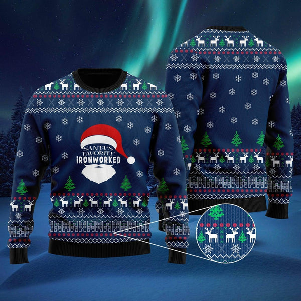 Santa's Favorite Ugly Christmas Sweater For Men & Women Christmas Gift Sweater US1997 - WeCustomit