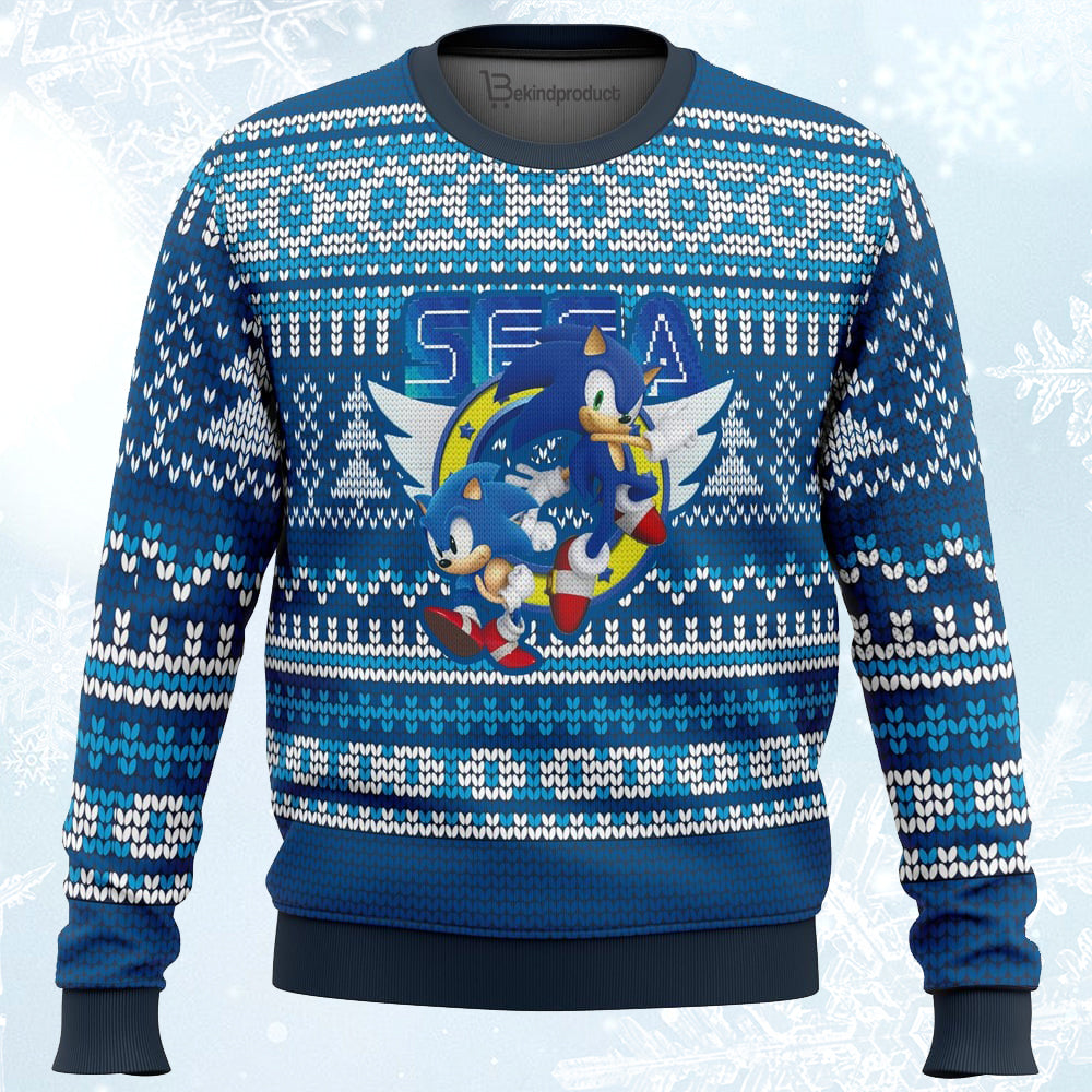 Sega Ugly Christmas Sweater For Men & Women Christmas Gift Sweater PT109 - WeCustomit