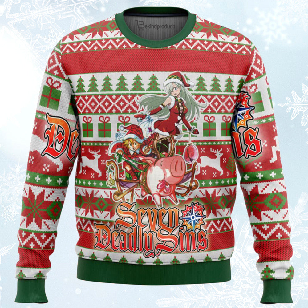 Seven Deadly Sins Alt Ugly Christmas Sweater For Men & Women Christmas Gift Sweater BH411 - WeCustomit