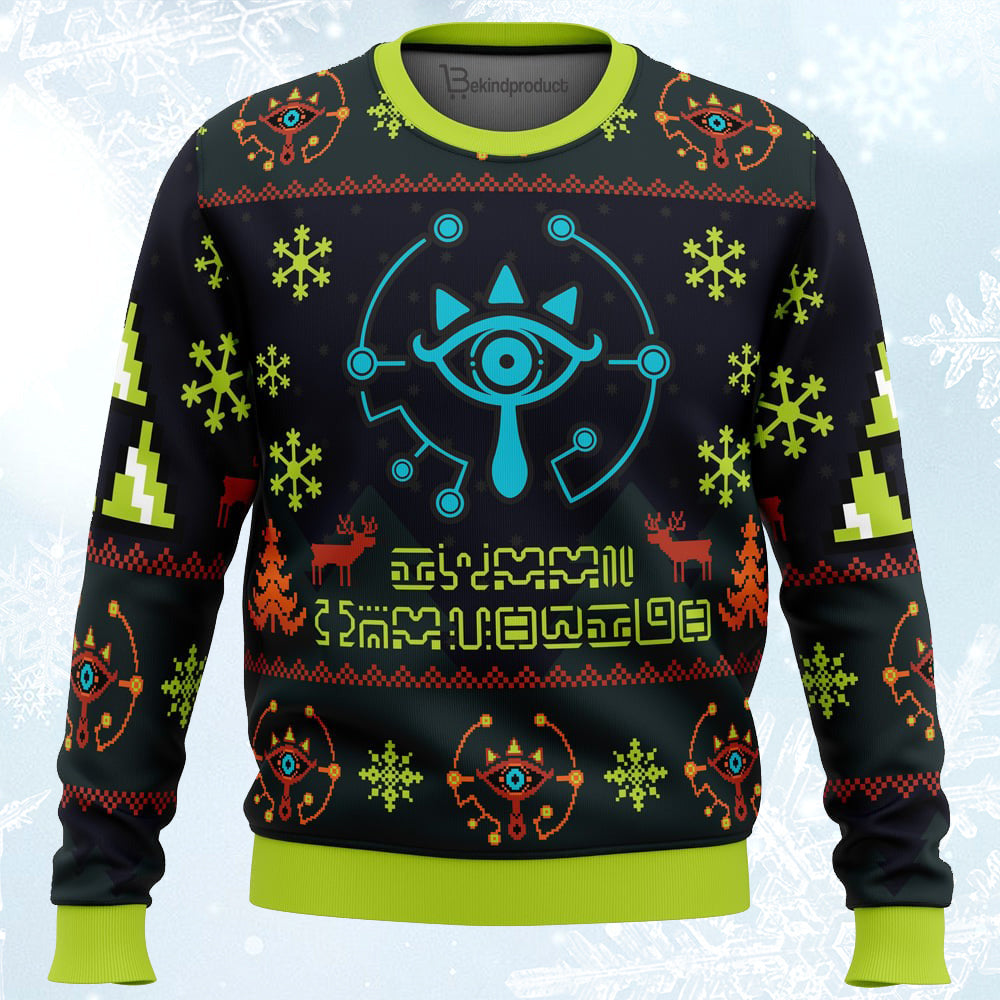 Sheikah Legend of Zelda Ugly Christmas Sweater For Men & Women Christmas Gift Sweater PT315 - WeCustomit