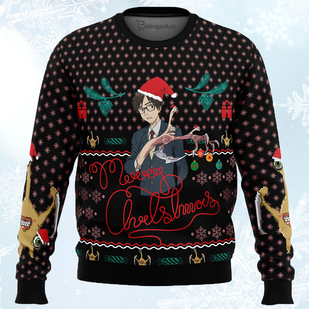 Shinichi Izumi Parasyte Ugly Christmas Sweater For Men & Women Christmas Gift Sweater BH493 - WeCustomit