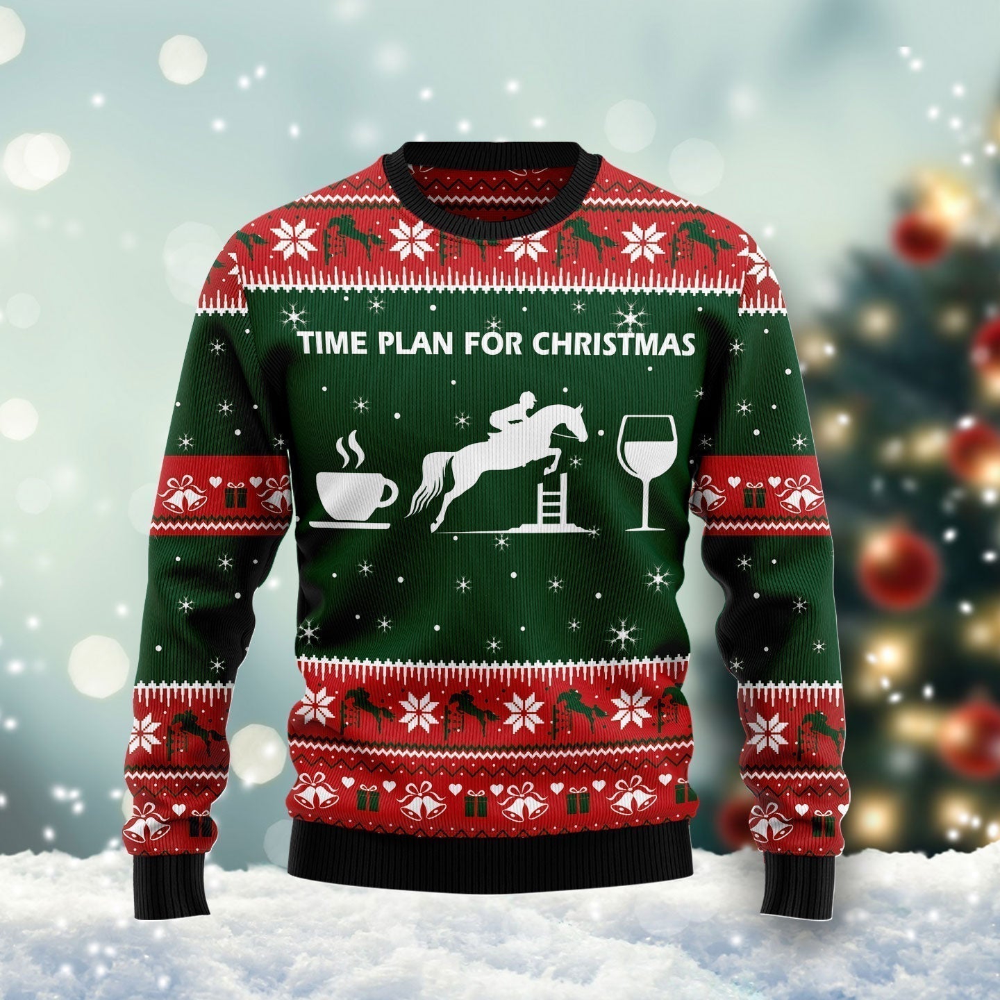 Time Plan For Christmas Ugly Christmas Sweater For Men & Women Christmas Gift Sweater US1720 - WeCustomit