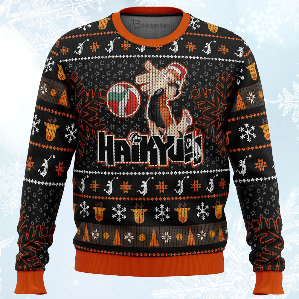 Shōyō Hinata Haikyuu Ugly Christmas Sweater For Men & Women Christmas Gift Sweater PT048 - WeCustomit