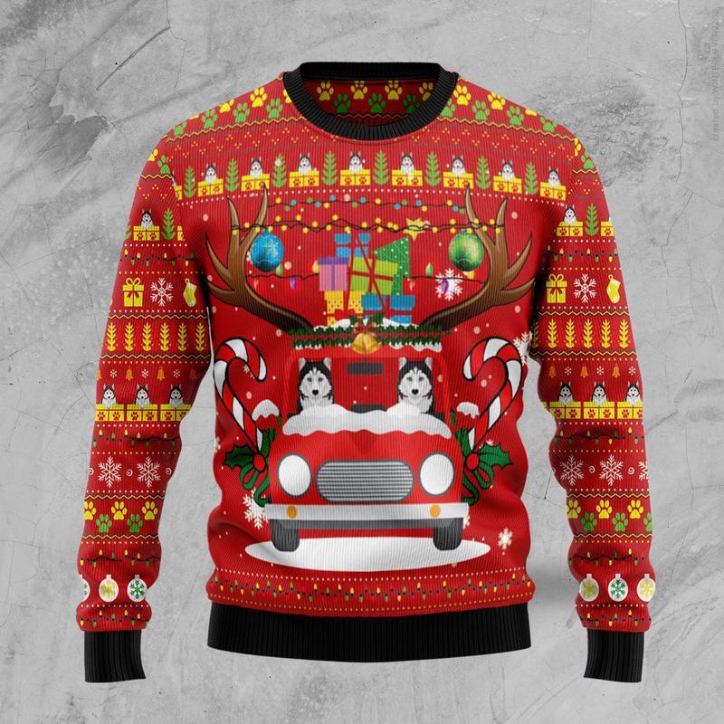 Dog Ugly Christmas Sweater For Men & Women Christmas Gift Sweater US1311 - WeCustomit