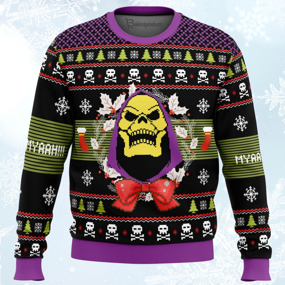 Skeletor Ugly Christmas Sweater For Men & Women Christmas Gift Sweater BH204 - WeCustomit