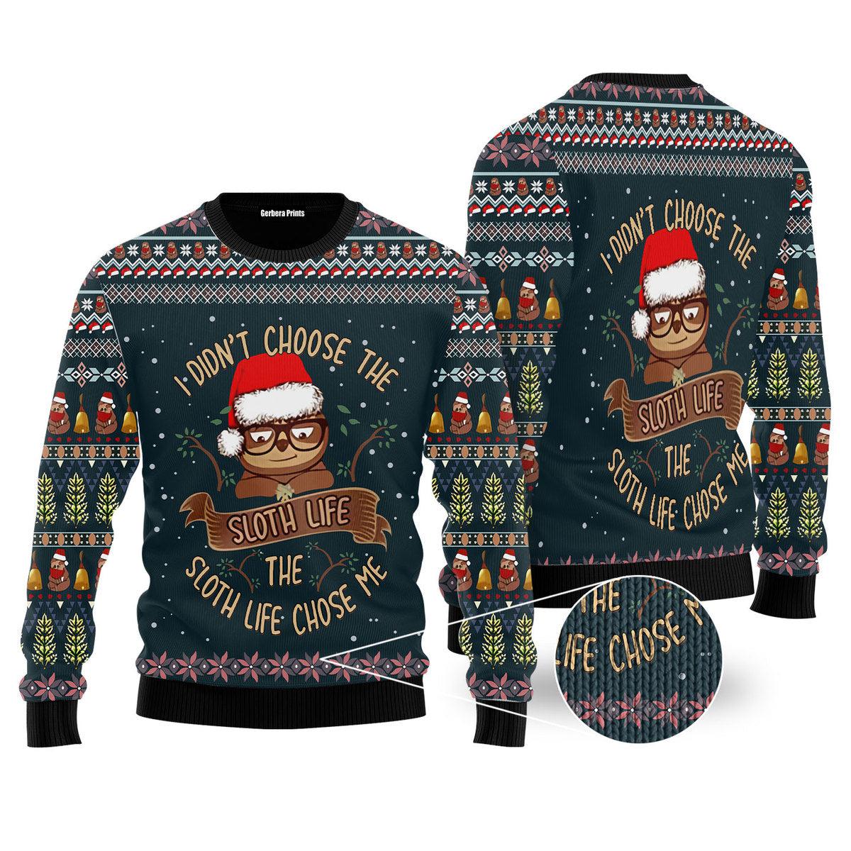 Sloth Life Ugly Christmas Sweater - WeCustomit