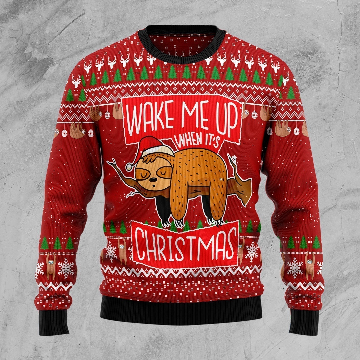 Sloth It‘s Christmas Ugly Christmas Sweater For Men & Women Christmas Gift Sweater US3107 - WeCustomit