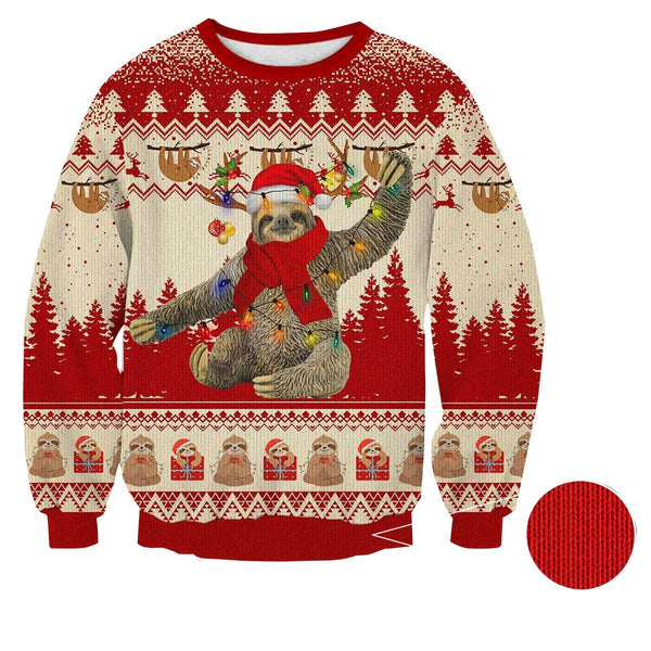 Sluth Christmas Funny Ugly Christmas Sweater For Men & Women Christmas Gift Sweater US1237 - WeCustomit