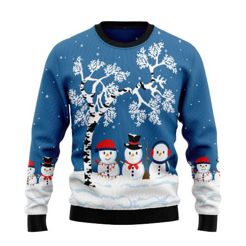 Snowman Beauty Ugly Christmas Sweater For Men & Women Christmas Gift Sweater US1289 - WeCustomit