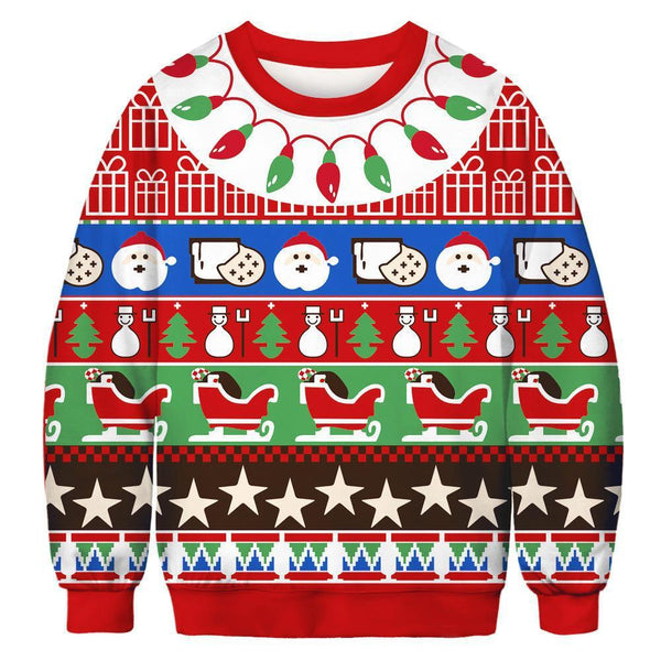 Snowman Tree Christmas Ugly Christmas Sweater For Men & Women Christmas Gift Sweater US1429 - WeCustomit