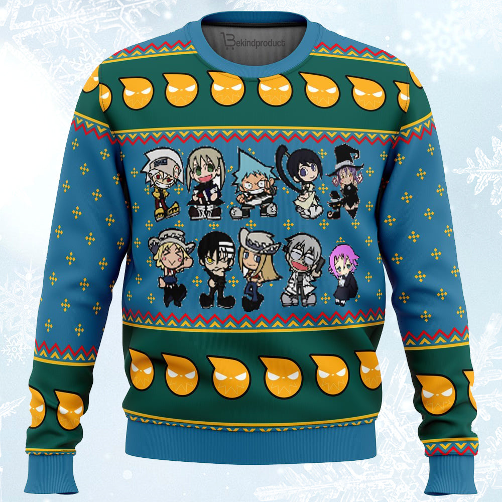 Soul Eater Ugly Christmas Sweater For Men & Women Christmas Gift Sweater PT350 - WeCustomit