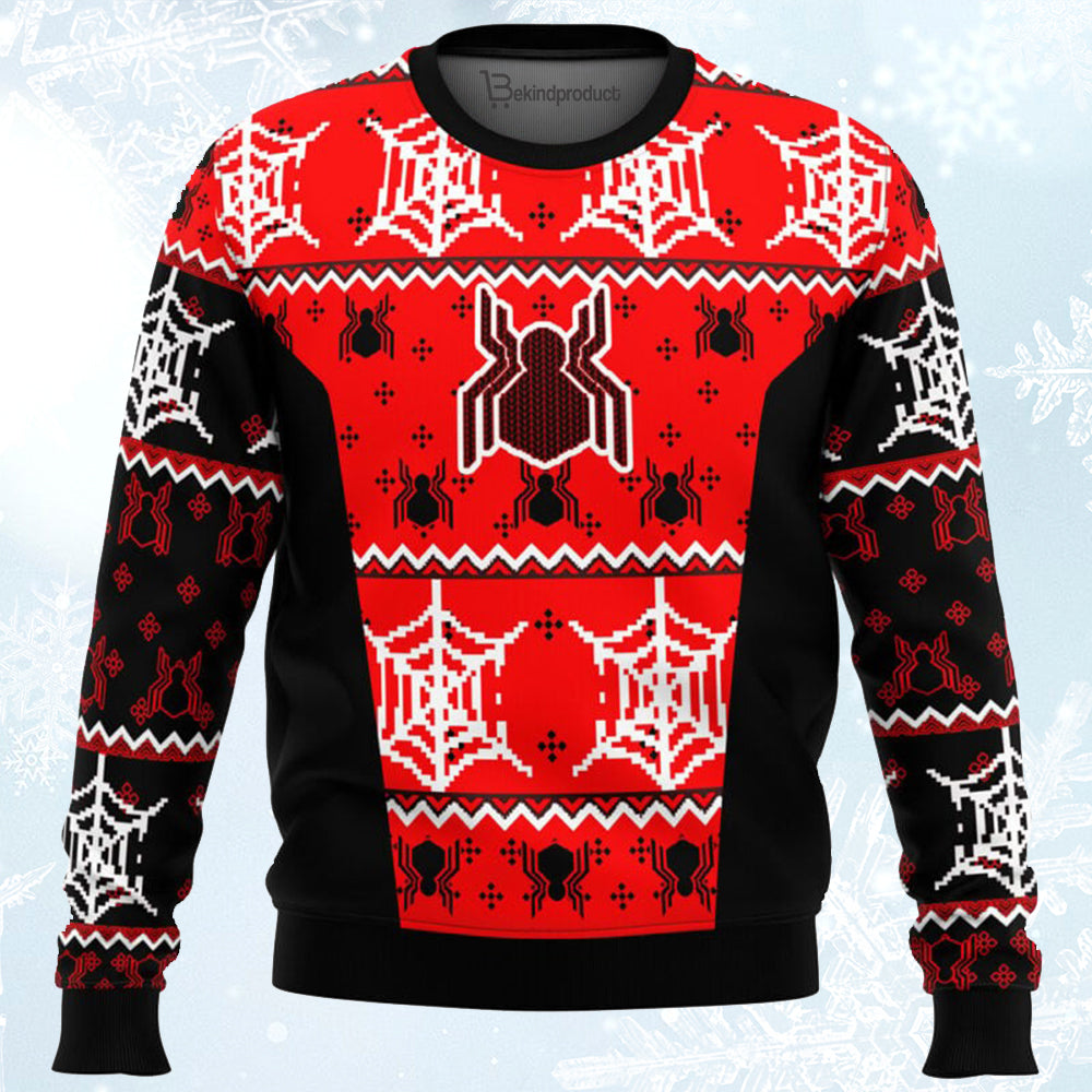 Spider Man Uniform Ugly Christmas Sweater For Men & Women Christmas Gift Sweater BH050 - WeCustomit