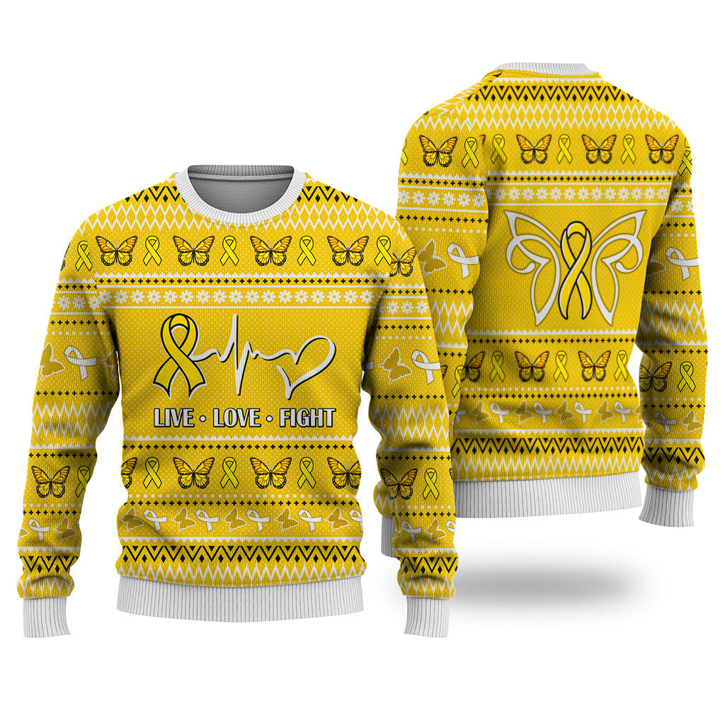 Spina Bifida Christmas Sweatshirt Nordic Seamless Knitted Sweater - Print Fashion Sweatshirt For Everyone - WeCustomit