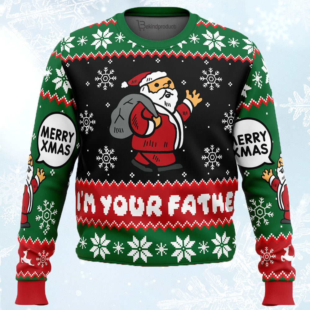 Spoiler Christmas Santa Claus Ugly Christmas Sweater For Men & Women Christmas Gift Sweater BH489 - WeCustomit
