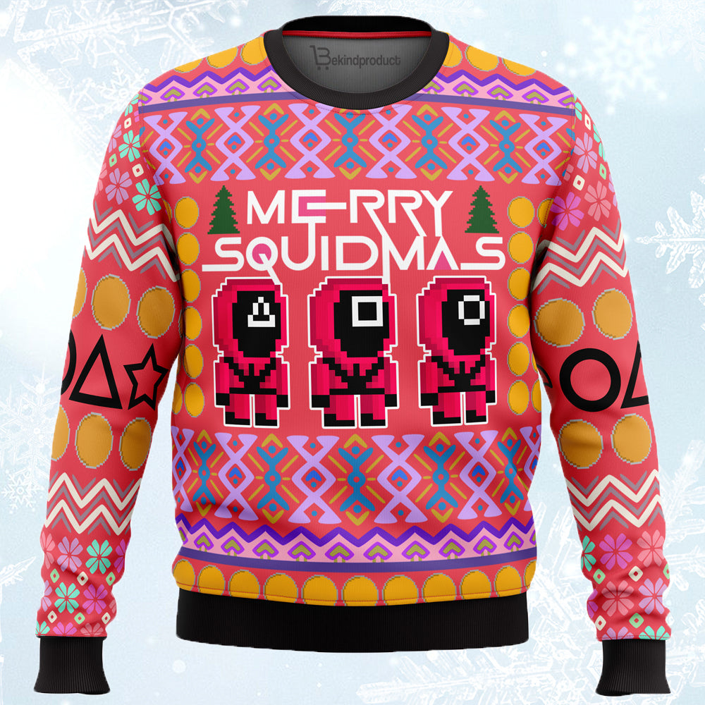 Merry Squidmas Ugly Christmas Sweater For Men & Women Christmas Gift Sweater PT467 - WeCustomit