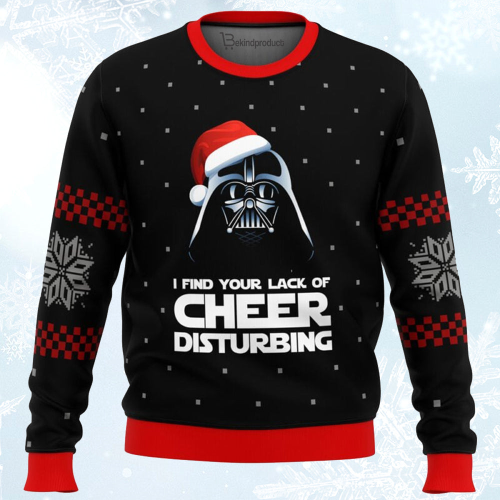 Vader's Lack of Cheer Ugly Christmas Sweater For Men & Women Christmas Gift Sweater BH049 - WeCustomit