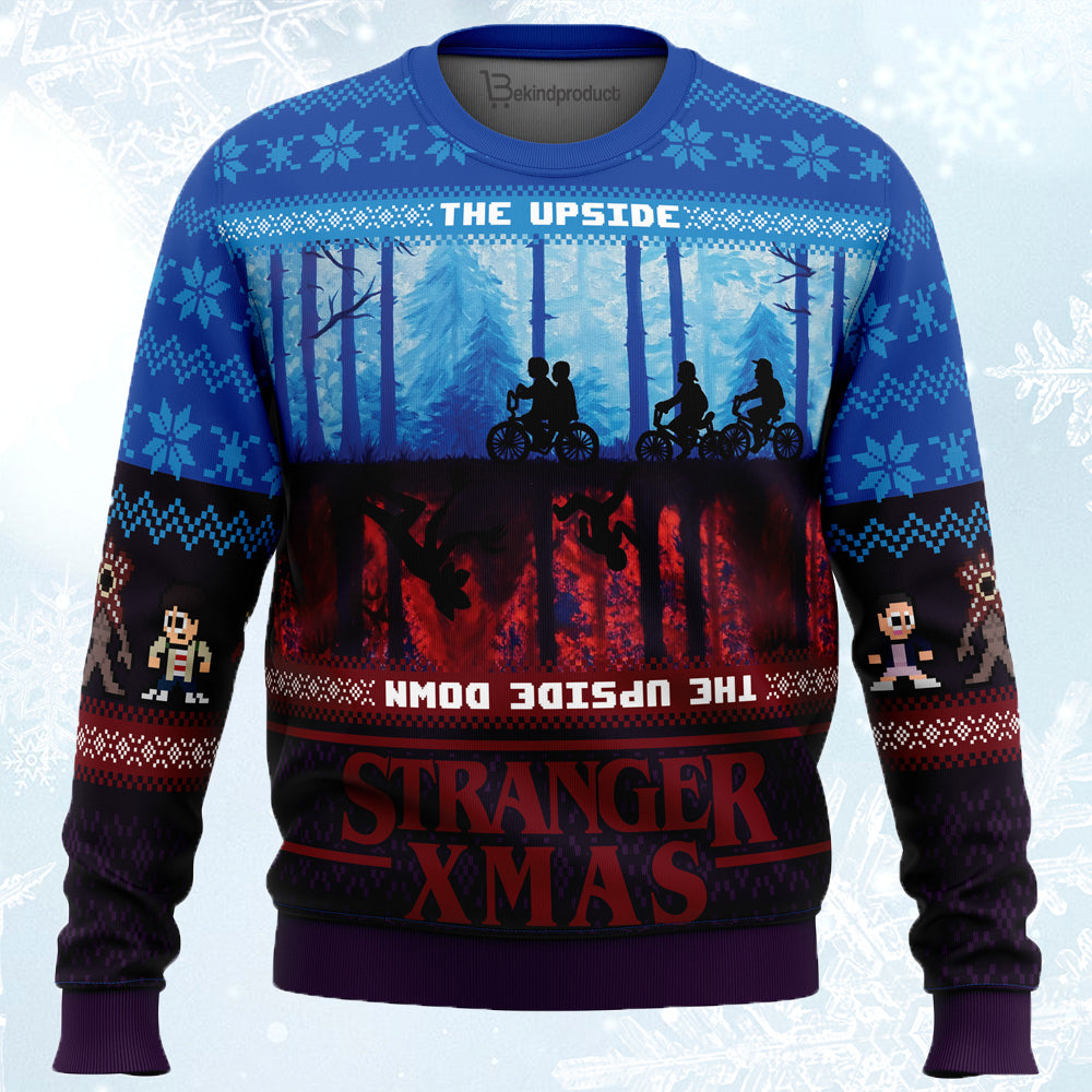 Stranger Xmas Stanger Things Ugly Christmas Sweater For Men & Women Christmas Gift Sweater PT547 - WeCustomit