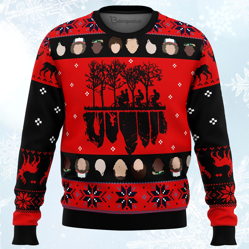 Stranger Things Ugly Christmas Sweater For Men & Women Christmas Gift Sweater PT046 - WeCustomit