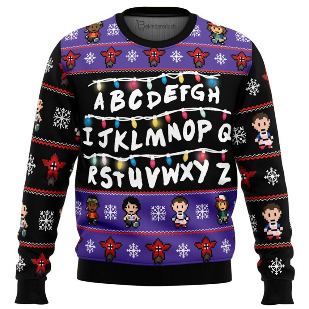 Stranger Things Ugly Christmas Sweater For Men & Women Christmas Gift Sweater BH286 - WeCustomit