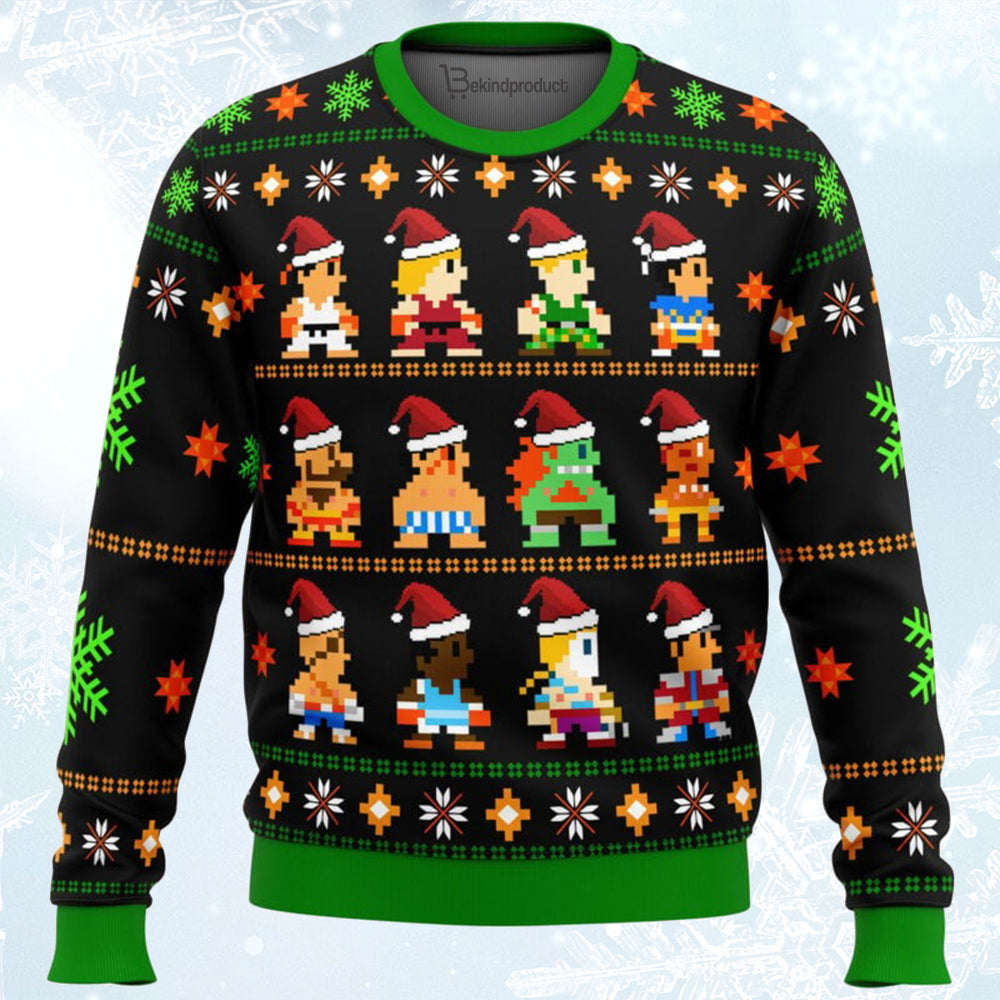 Street Fighter Classic Collection Ugly Christmas Sweater For Men & Women Christmas Gift Sweater BH446 - WeCustomit