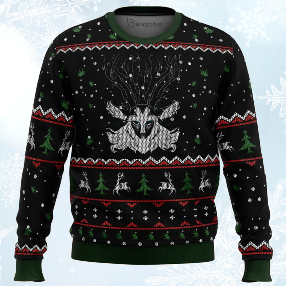 Studio Ghibli Forest Spirit Princess Mononoke Miyazaki Ugly Christmas Sweater For Men & Women Christmas Gift Sweater BH251 - WeCustomit
