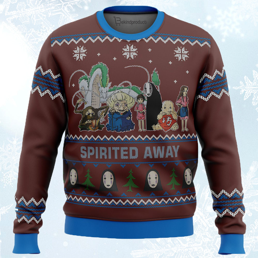 Spirited Away Ugly Christmas Sweater For Men & Women Christmas Gift Sweater PT869 - WeCustomit