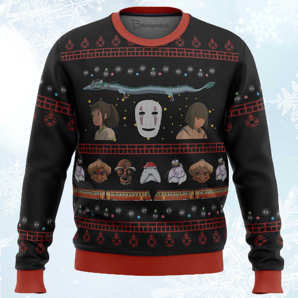 Spirited Ugly Christmas Sweater For Men & Women Christmas Gift Sweater PT582 - WeCustomit