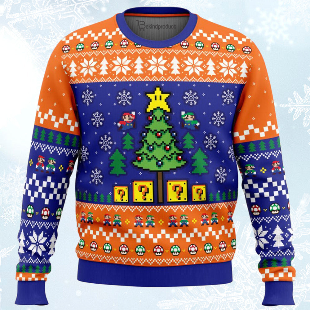 Super Bros Christmas Super Mario Bros Ugly Christmas Sweater For Men & Women Christmas Gift Sweater BH250 - WeCustomit