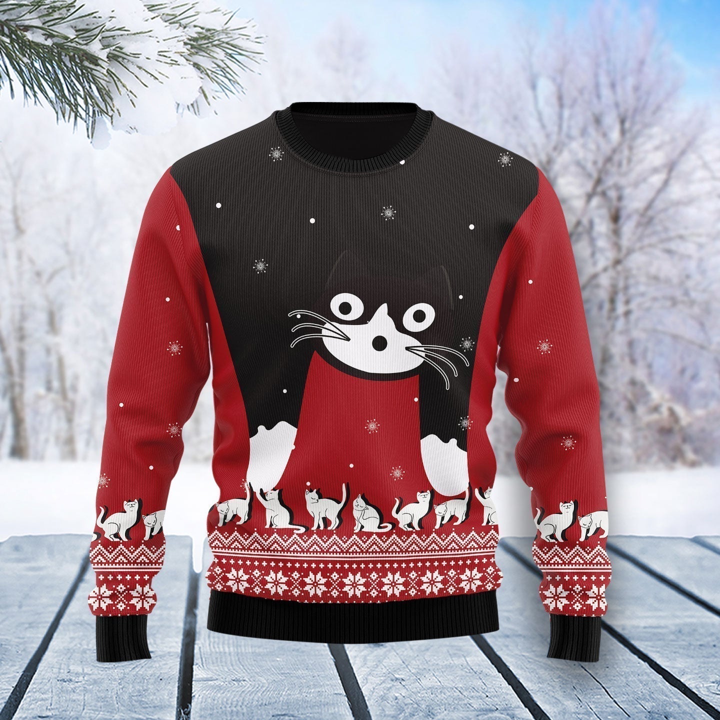 Cat Awesome Ugly Christmas Sweater For Men & Women Christmas Gift Sweater US1940 - WeCustomit