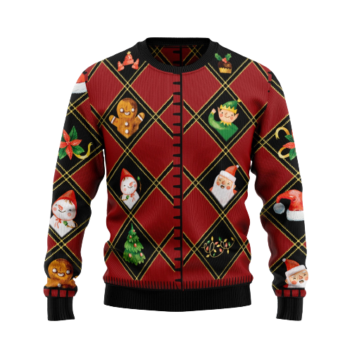 Christmas Symbols Ugly Christmas Sweater For Men & Women Christmas Gift Sweater US1501 - WeCustomit