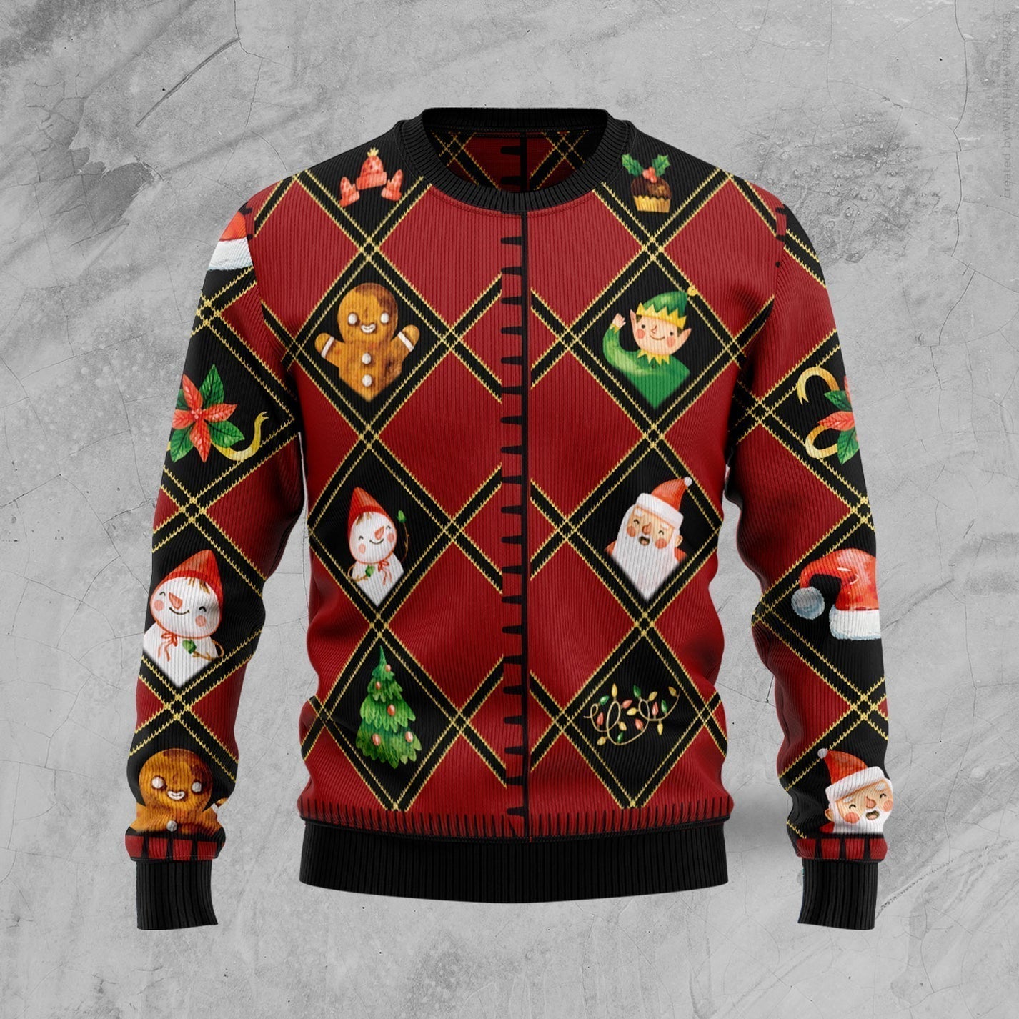 Christmas Symbols Ugly Christmas Sweater For Men & Women Christmas Gift Sweater US1501 - WeCustomit