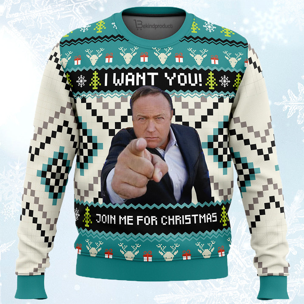 I Want Christmas Ugly Christmas Sweater For Men & Women Christmas Gift Sweater BH488 - WeCustomit
