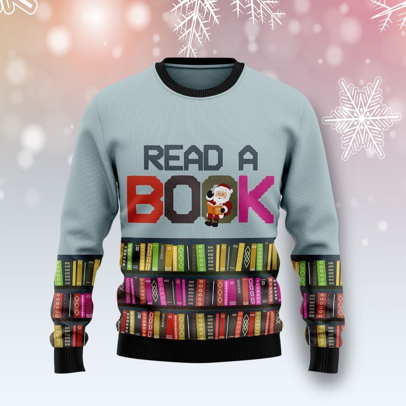 Read A Book Ugly Christmas Sweater For Men & Women Christmas Gift Sweater US3106 - WeCustomit
