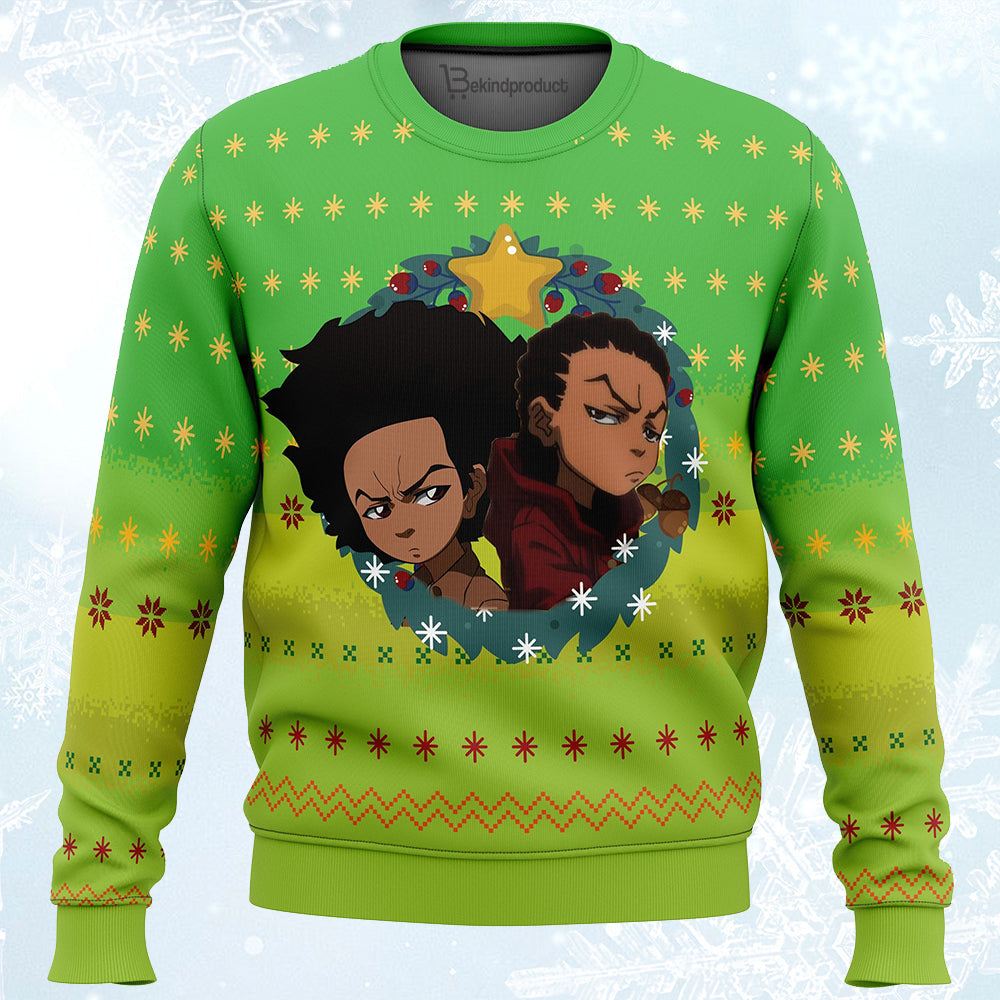 The Boondocks Ugly Christmas Sweater For Men & Women Christmas Gift Sweater PT116 - WeCustomit