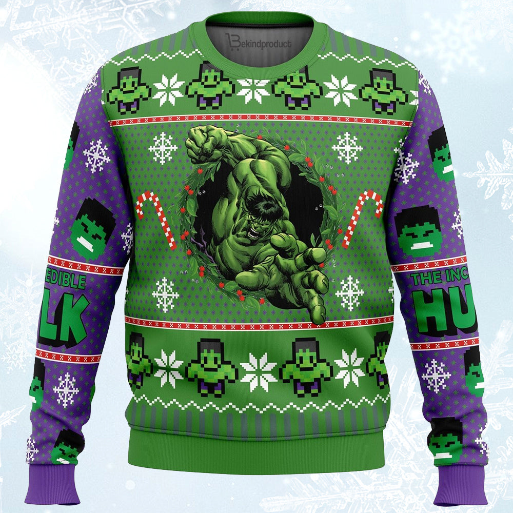 The Incredible Hulk Ugly Christmas Sweater For Men & Women Christmas Gift Sweater PT316 - WeCustomit