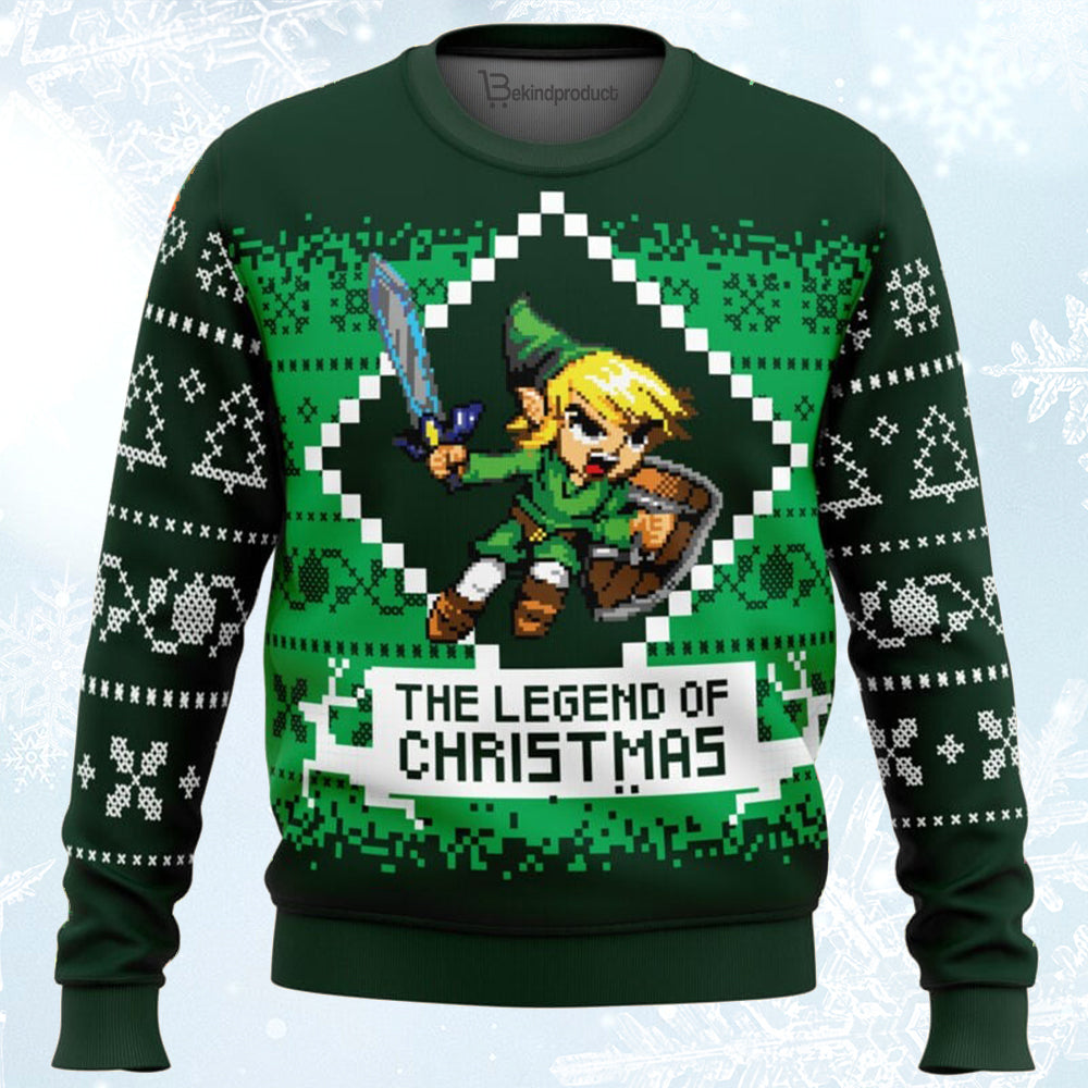 The Legend of Christmas Zelda Ugly Christmas Sweater For Men & Women Christmas Gift Sweater BH365 - WeCustomit