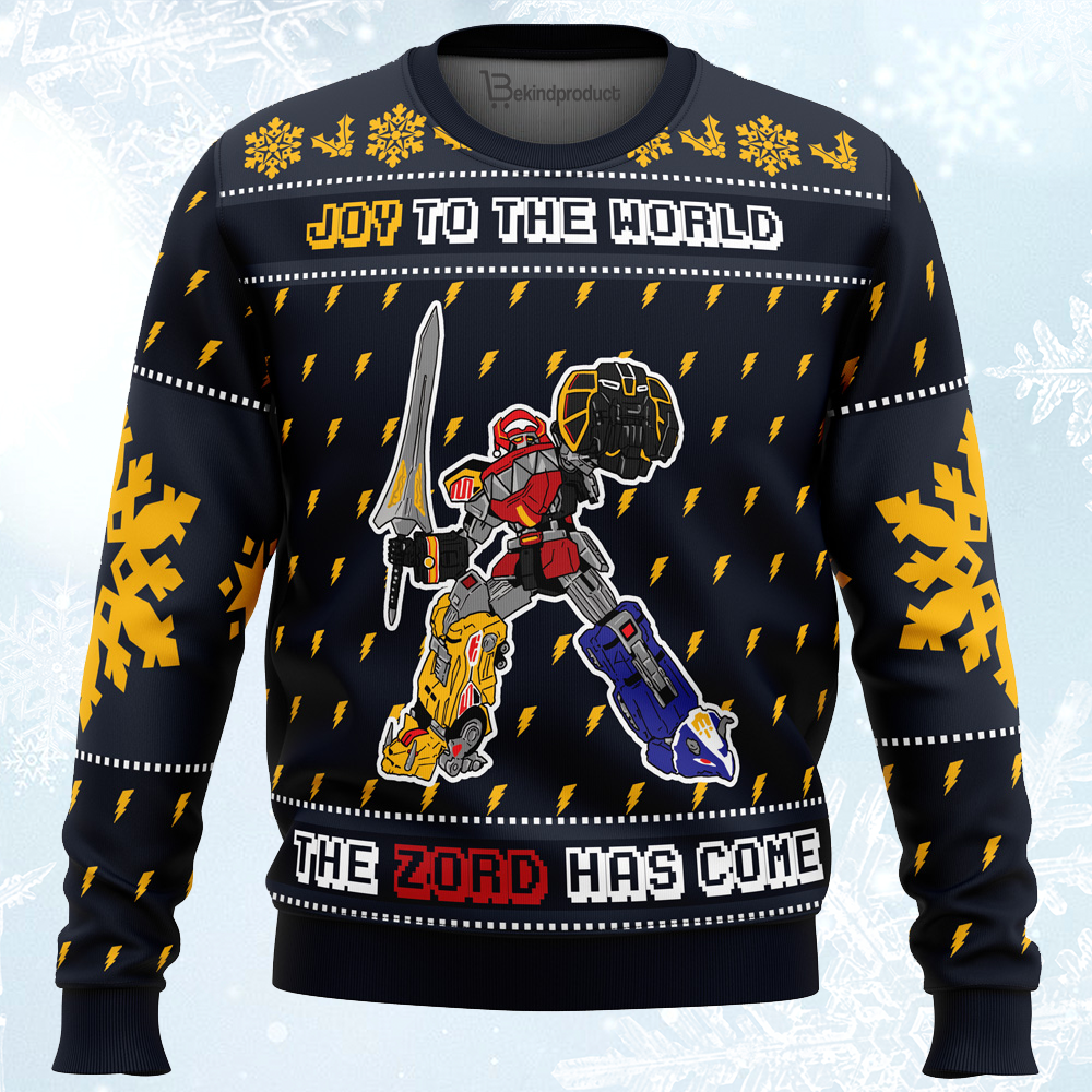 The Zord Has Come Power Rangers Ugly Christmas Sweater For Men & Women Christmas Gift Sweater PT035 - WeCustomit