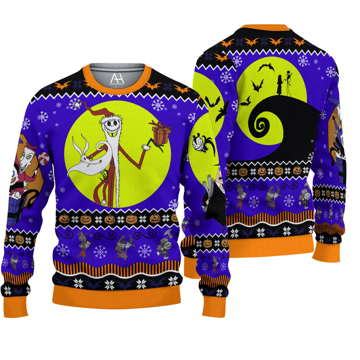 The Nightmare Before Christmas Ugly Christmas Sweater For Men & Women Christmas Gift Sweater US3863 - WeCustomit
