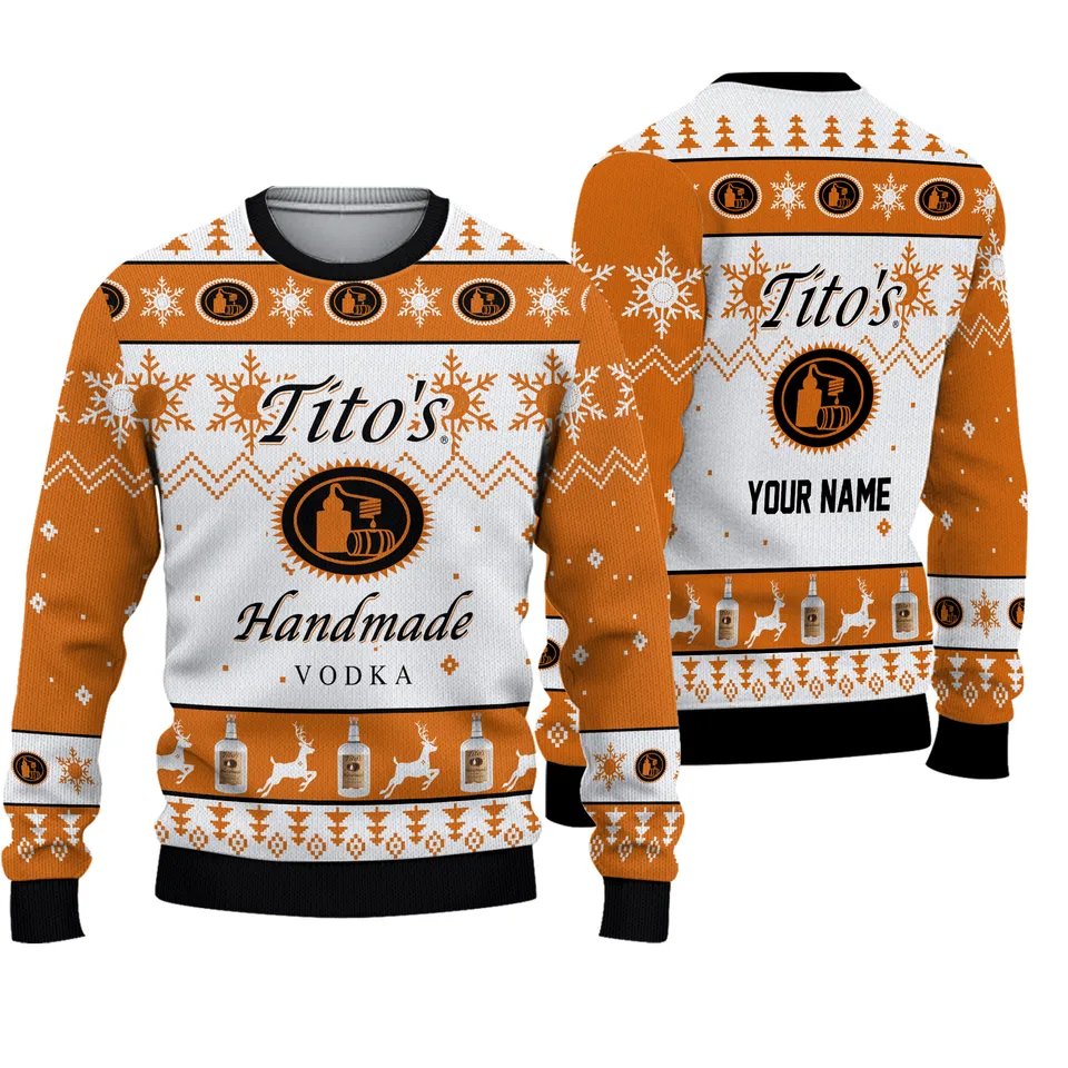 Tito's Handmade Vodka Ugly Sweater - WeCustomit